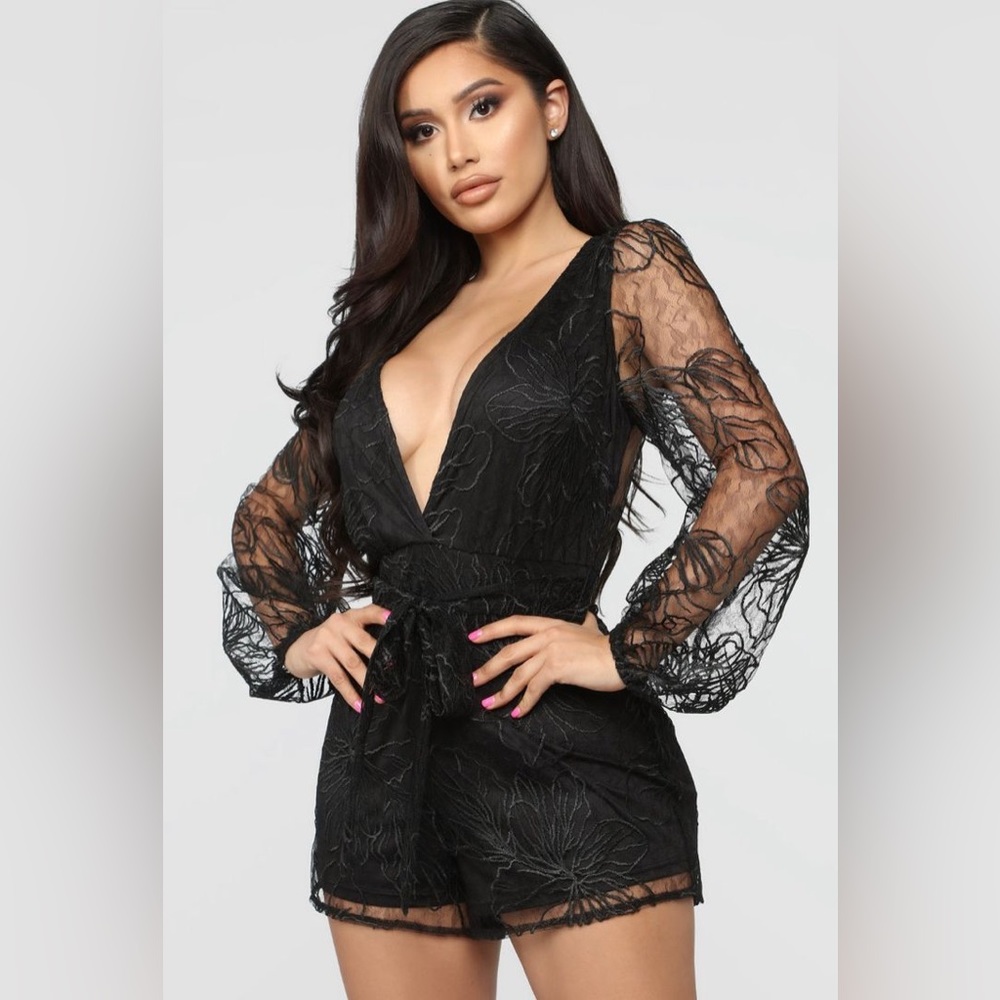 Black Lace romper